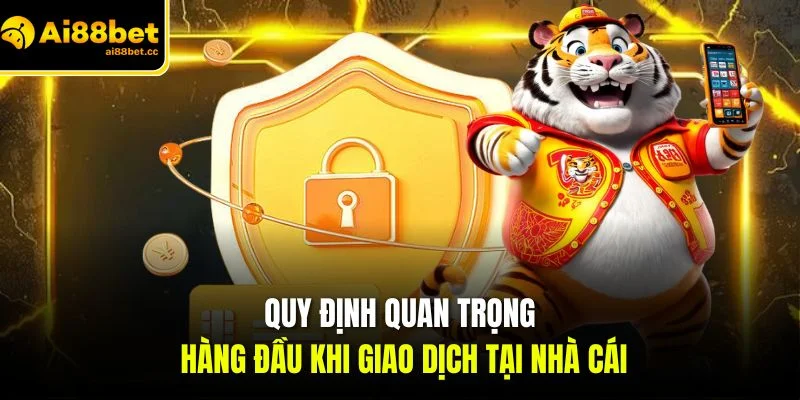 quy dinh quan trong hang dau khi giao dich tai nha cai