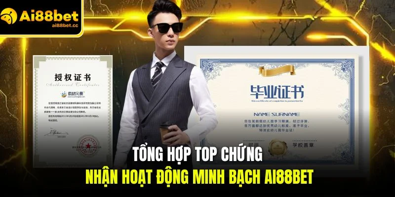Giấy Phép Hoạt Động AI88BET - Minh Chứng Uy Tín Tuyệt Đối 2 tong hop top chung nhan hoat dong minh bach ai88bet
